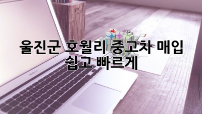 울진군 호월리 중고차 매입, 쉽고 빠르게!