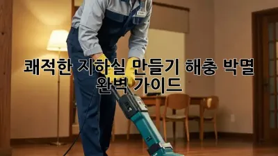 쾌적한 지하실 만들기: 해충 박멸 완벽 가이드